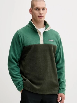 Columbia bluza sportowa Steens Mountain Half Snap kolor zielony wzorzysta 2097721