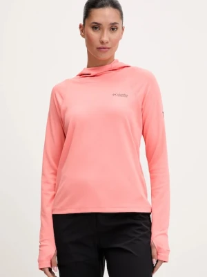 Columbia bluza sportowa Summit Valley kolor różowy z kapturem gładka 2072531