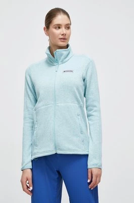 Columbia bluza sportowa Sweater Weather kolor turkusowy melanżowa