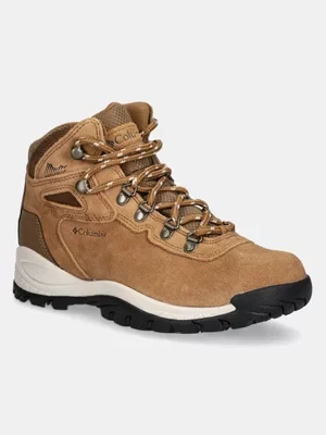 Columbia buty Newton Ridge Plus Waterproof damskie kolor brązowy