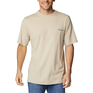 Columbia CSC Basic Logo SS Tee 1680053274, Męskie, Beżowe, t-shirty, bawełna, rozmiar: XL