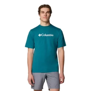 Columbia CSC Basic Logo SS Tee 1680053364, Męskie, Zielone, t-shirty, bawełna, rozmiar: L
