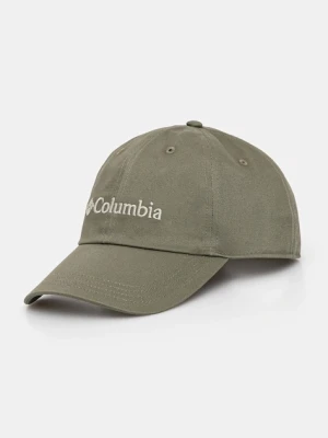 Columbia czapka z daszkiem bawełniana Provisions Ball Cap kolor zielony z aplikacją 2096351