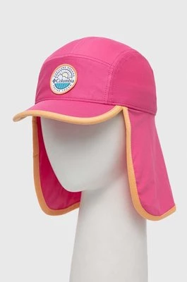 Columbia czapka z daszkiem dziecięca Junior II Cachalot kolor fioletowy z aplikacją