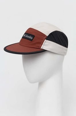 Columbia czapka z daszkiem Escape Thrive kolor brązowy z nadrukiem 1991341