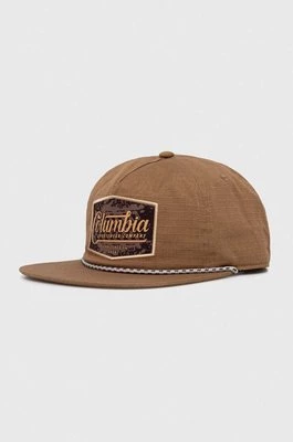 Columbia czapka z daszkiem Ratchet Strap kolor brązowy z aplikacją 2070981