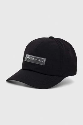 Columbia czapka z daszkiem kolor czarny z aplikacją