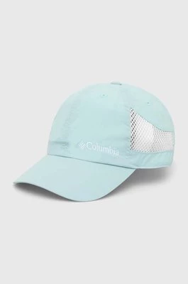 Columbia czapka z daszkiem kolor niebieski