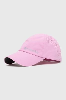Columbia czapka z daszkiem kolor różowy z nadrukiem
