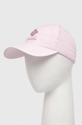 Columbia czapka z daszkiem Spring Canyon kolor różowy z nadrukiem 2035201