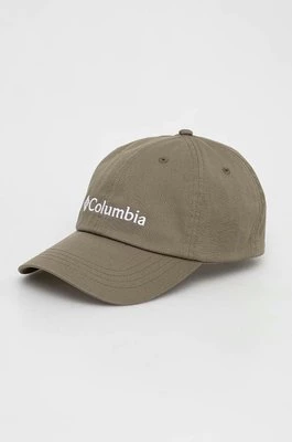 Columbia czapka z daszkiem ROC II kolor zielony z aplikacją 1766611