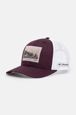 Columbia czapka z daszkiem Mesh Snap Back kolor bordowy z aplikacją 1652541