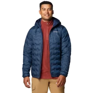 Columbia Delta Ridge II Down Hooded Jacket 2086222464, Męskie, Granatowe, kurtki, poliester, rozmiar: L