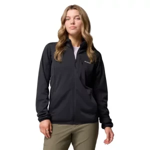 Columbia Essential Hike Grid Full Zip Fleece 2136233010, Damskie, Czarne, polary, poliester, rozmiar: L