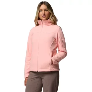 Columbia Fast Trek II Jacket 1465351669, Damskie, Różowe, polary, poliester, rozmiar: L