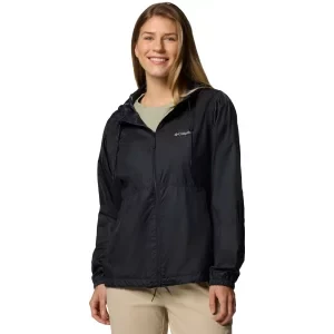 Columbia Flash Forward II Windbreaker Jacket 2116531010, Damskie, Czarne, kurtki, poliester, rozmiar: M
