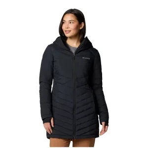 Columbia Joy Peak Hooded II Mid Jacket 2088641010, Damskie, Czarne, kurtki, poliester, rozmiar: L