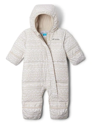 Columbia Kombinezon zimowy "Snuggly Bunny II Bunting" w kolorze biało-beżowym rozmiar: 68
