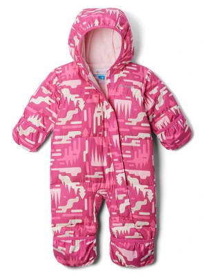 Columbia Kombinezon zimowy "Snuggly Bunny II Bunting" w kolorze różowo-kremowym rozmiar: 80