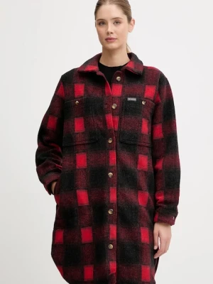 Columbia kurtka koszulowa Wildest Venture kolor czerwony przejściowa 2136171