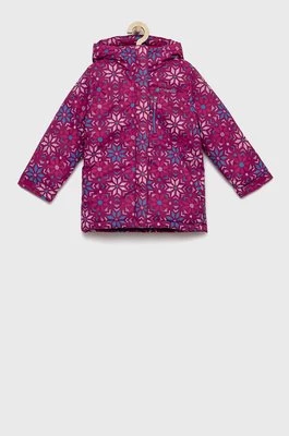 Columbia kurtka przeciwdeszczowa dziecięca kolor różowy