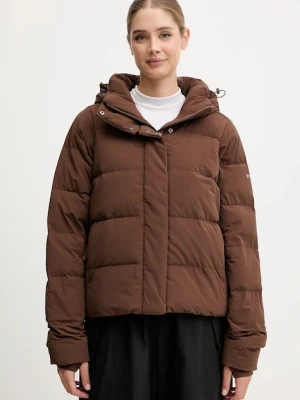 Columbia kurtka puchowa Amaze Puff kolor brązowy zimowa 2133714