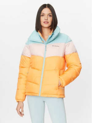 Columbia Kurtka puchowa Puffect™ Color Blocked Jacket Pomarańczowy Regular Fit