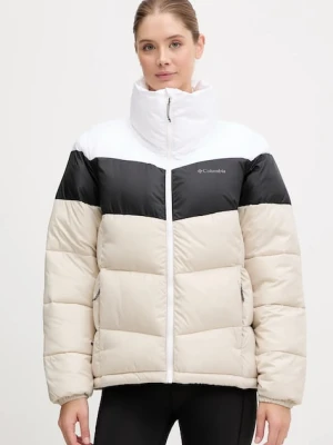 Columbia kurtka Puffect Color Block Jkt damska kolor beżowy zimowa 1955101