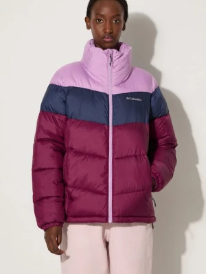 Columbia kurtka Puffect Color Block Jkt damska kolor bordowy zimowa 1955101