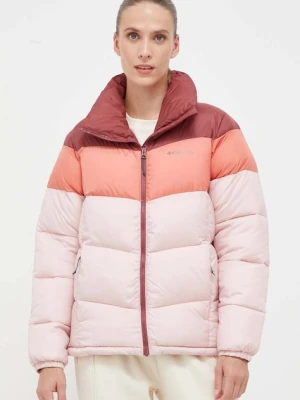 Columbia kurtka Puffect Color Block Jkt damska kolor różowy zimowa 1955101