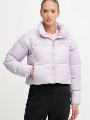 Columbia kurtka Puffect Colorblock kolor fioletowy zimowa 2088501