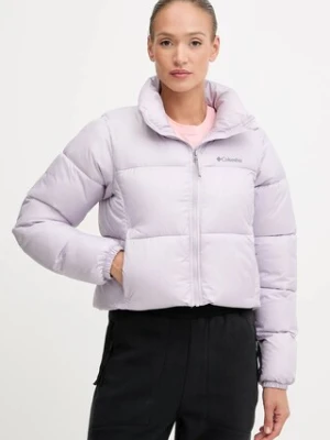 Columbia kurtka Puffect Colorblock kolor fioletowy zimowa 2088501
