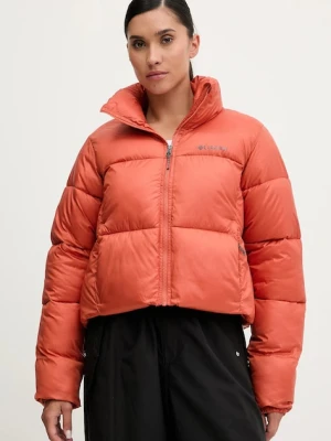 Columbia kurtka Puffect Colorblock kolor pomarańczowy zimowa 2088501