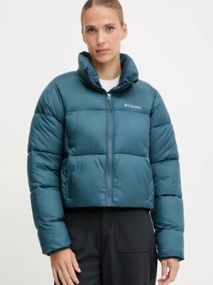 Columbia kurtka Puffect Colorblock kolor zielony zimowa 2088501