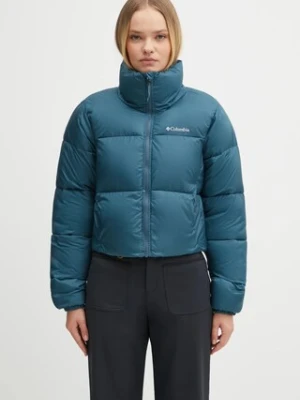 Columbia kurtka Puffect Colorblock kolor zielony zimowa 2088501
