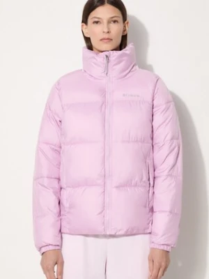 Columbia kurtka Puffect Jacket damska kolor różowy zimowa 1864781