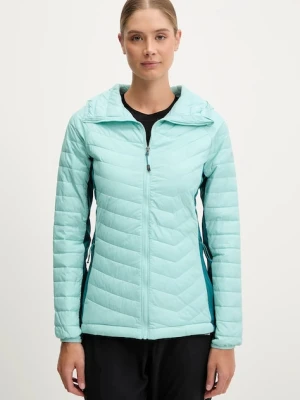 Columbia kurtka sportowa Powder Pass II kolor turkusowy 2126122