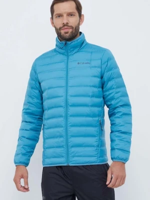 Columbia kurtka sportowa puchowa Lake kolor turkusowy