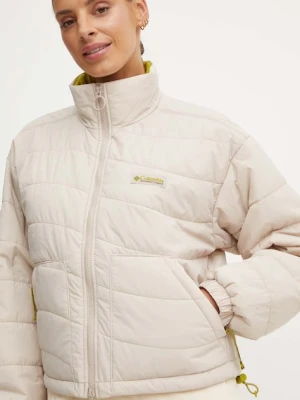 Columbia kurtka Wallowa Insulated damska kolor beżowy przejściowa oversize 2090751