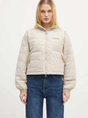 Columbia kurtka Wallowa Insulated damska kolor beżowy przejściowa oversize 2090751