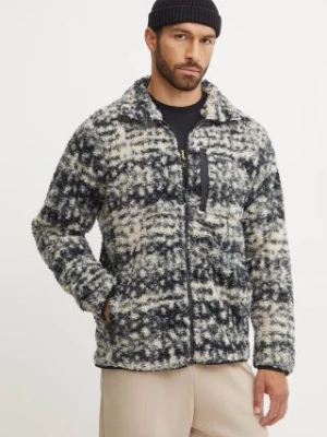 Columbia kurtka Winter Pass Printed Fleece męska kolor beżowy przejściowa oversize 2097841