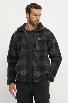 Columbia kurtka Winter Pass Printed Fleece męska kolor czarny przejściowa oversize 2097841