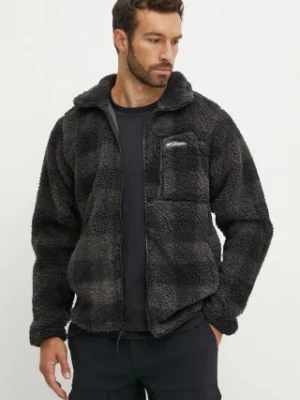 Columbia kurtka Winter Pass Printed Fleece męska kolor czarny przejściowa oversize 2097841