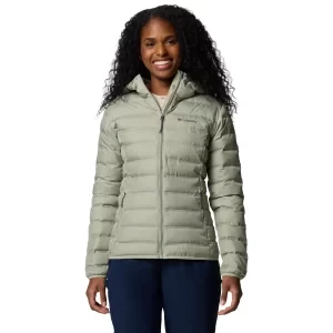 Columbia Lake 22 Down Hooded Jacket 2088363348, Damskie, Zielone, kurtki, poliester, rozmiar: XL