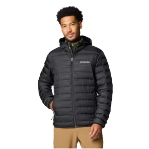 Columbia Lake 22 II Down Hooded Jacket 2086294010, Męskie, Czarne, kurtki zimowe, poliester, rozmiar: L