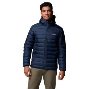 Columbia Lake 22 II Down Hooded Jacket 2086294464, Męskie, Granatowe, kurtki, poliester, rozmiar: L