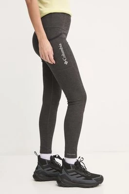 Columbia legginsy sportowe Move damskie kolor szary melanżowe 2072961