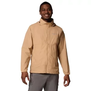 Columbia Loop Basin Windbreaker Jacket 2116961262, Męskie, Żółte, kurtki, nylon, rozmiar: L