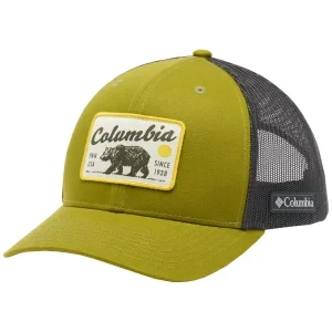 Columbia Mesh Snap Back Hat 1652541379, Męskie, Zielone, czapki z daszkiem, bawełna, rozmiar: One size