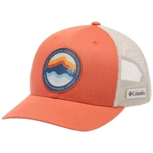 Columbia Mesh Snap Back Hat 1652541851, Męskie, Pomarańczowe, czapki z daszkiem, bawełna, rozmiar: One size